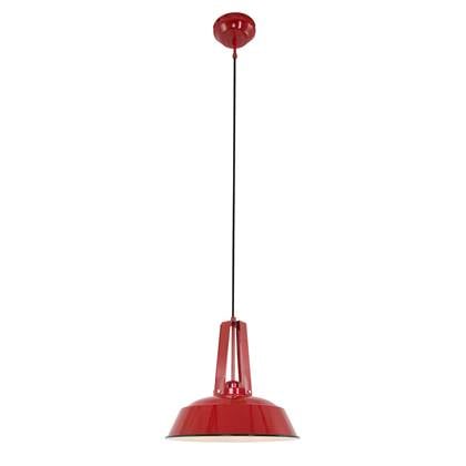 Lightning Donald Hanglamp 1-l. metaal 43cm Rood