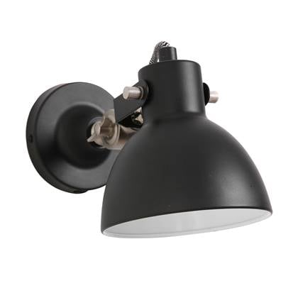 Lightning Industriele Wandlamp 1-l. Zwart