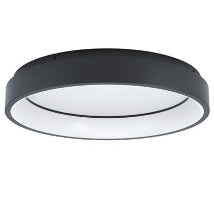 EGLO connect.z Marghera-Z Smart Plafondlamp - Ø 60 cm - Zwart - RGB