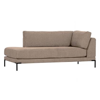 vtwonen Lounge Element Links Couple - Polyester - Mud - 89x100x200