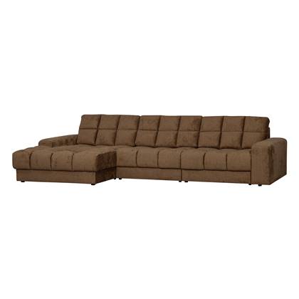 Woood Second Date Chaise Longue Links - Structure Velvet - Brass