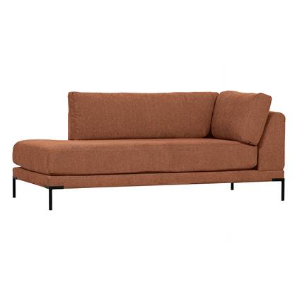 vtwonen Lounge Element Links Couple - Polyester - Rust - 89x100x200