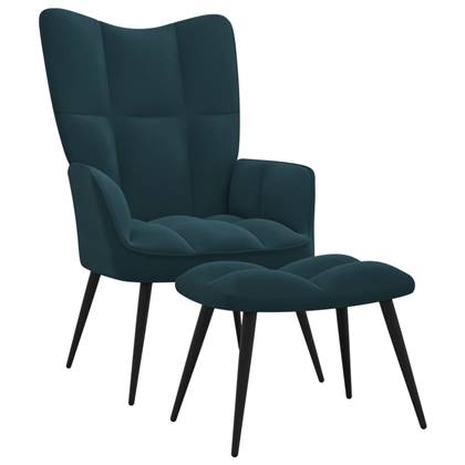 vidaXL Relaxstoel Blauw