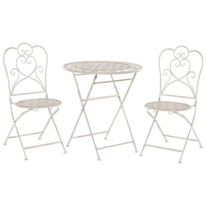 Beliani - TRIESTE - Bistroset voor 2 - Beige - IJzer