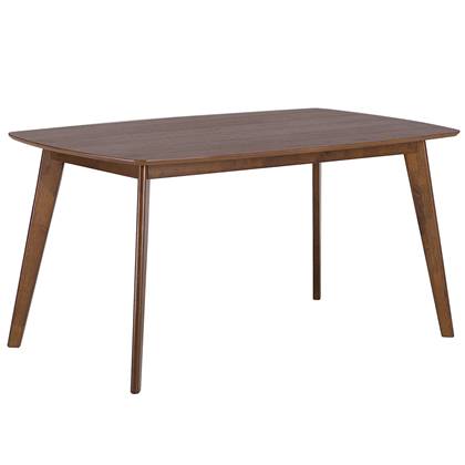 Beliani - IRIS - Eettafel - Donkere houtkleur - 90 x 150 cm - MDF