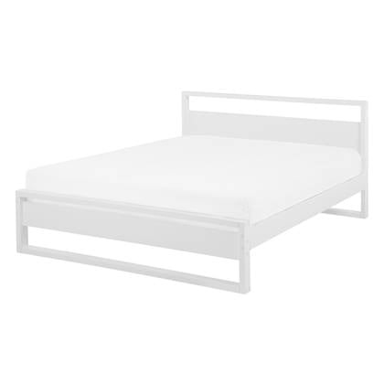 Beliani - GIULIA - Tweepersoonsbed - Wit - 140 x 200 cm - Dennenhout