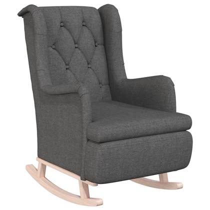 vidaXL Fauteuil Donkergrijs