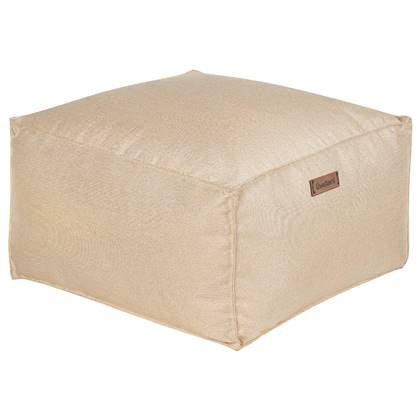 Beliani - MUKKI - Poef - Licht - Polyester Beige