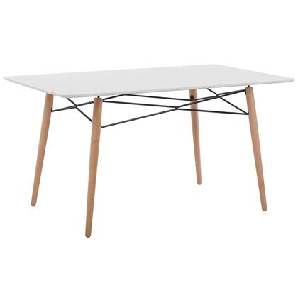 Beliani - BIONDI - Eettafel - Wit - 80 x 140 cm - MDF