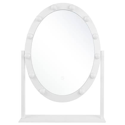 Beliani - ROSTRENEN - make-up spiegel - Wit - IJzer