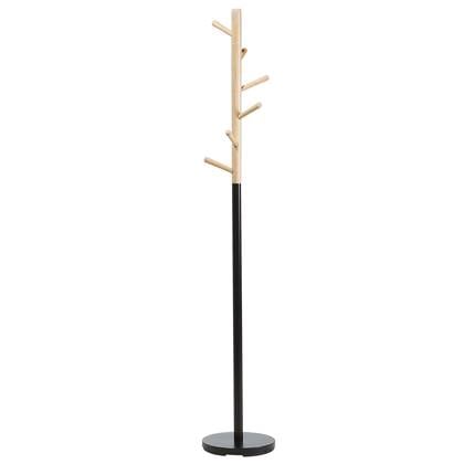 Beliani AUBUM Kapstok Zwart Hout