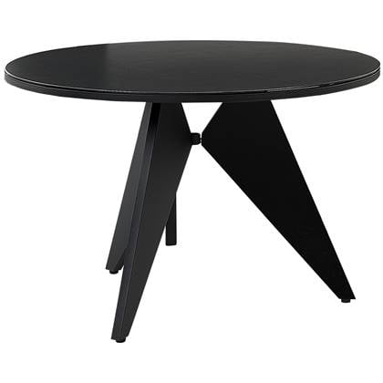 Beliani - OLMETTO - Tuintafel - Zwart - 110 x 83 cm - Aluminium