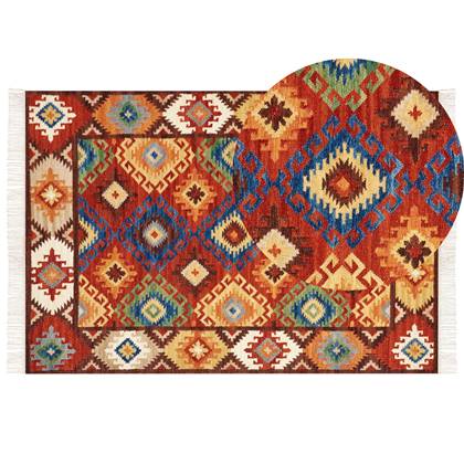 Beliani - ZOVUNI - Kelim vloerkleed - Multicolor - 160 x 230 cm - Wol