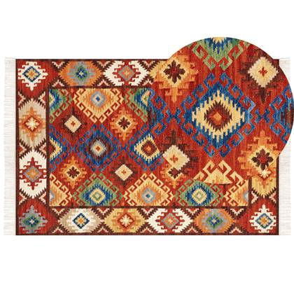 Beliani - ZOVUNI - Kelim vloerkleed - Multicolor - 200 x 300 cm - Wol