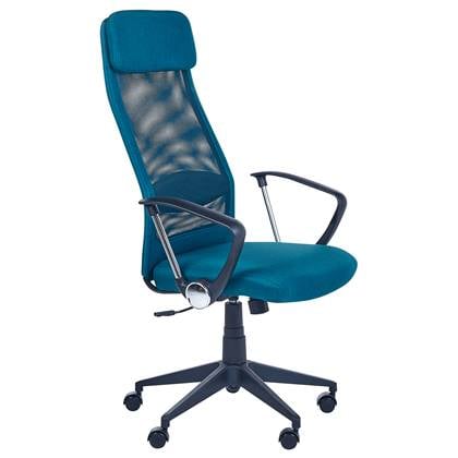 Beliani PIONEER Bureaustoel-Blauw-Polyester