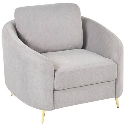 Beliani - TROSA - Fauteuil - Grijs - Polyester