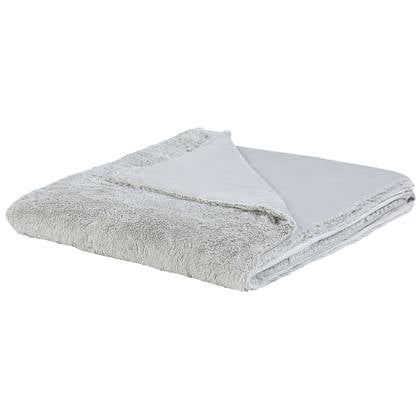 Beliani - GELIK - Plaid - Licht - 180 x 200 cm - Polyester Grijs