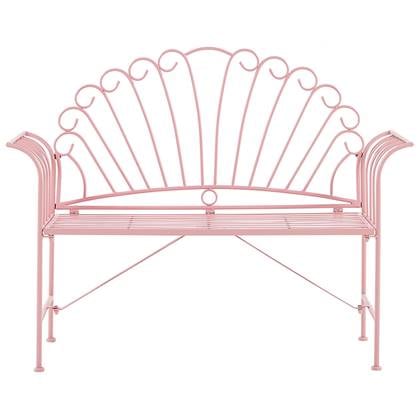 Beliani - CAVINIA - Tuinbank - Roze - Metaal