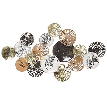 Beliani - OSMIUM - Wanddecoratie - Goud - Metaal Zilver