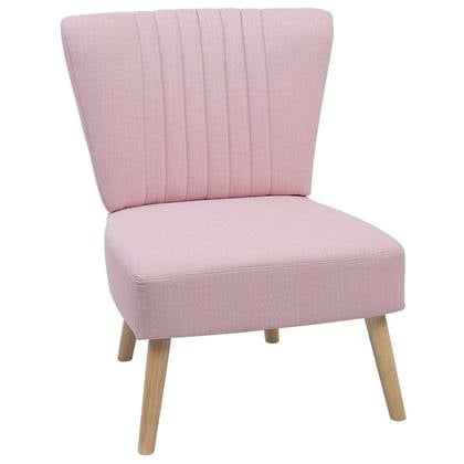 Beliani VAASA Fauteuil Roze Polyester