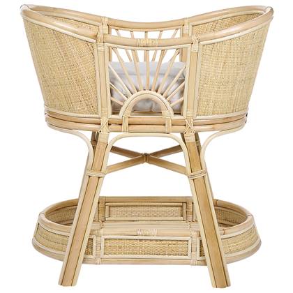 Beliani - LAGRASSE - Wieg - Natuurlijk - Rotan Beige