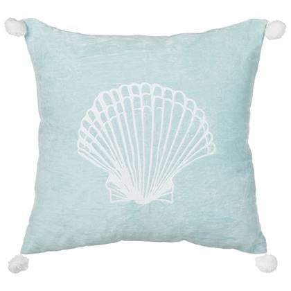 Beliani - LEATHESIA - Sierkussen - Blauw - 45 x 45 cm - Fluweel