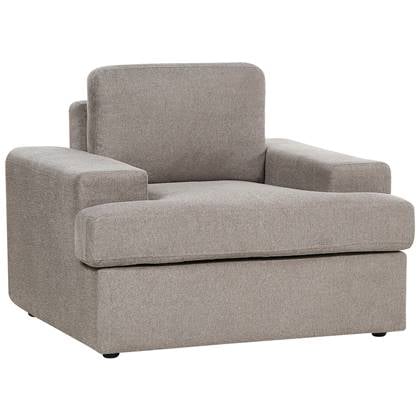 Beliani - ALLA - Fauteuil - Taupe - Polyester Bruin
