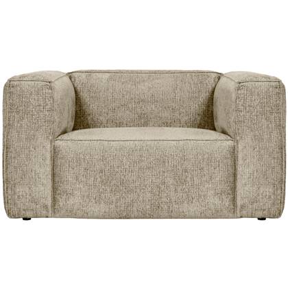 WOOOD Bean Fauteuil - Structure Velvet - Buttermilk - 74x146x98