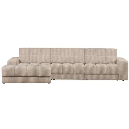 WOOOD Second Date Chaise Longue Links - Grove Ribstof - Travertin