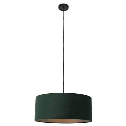 Steinhauer - hanglamp - Sparkled Light - - metaal velours stof - Ø 50cm - E27 - 8156ZW Groen