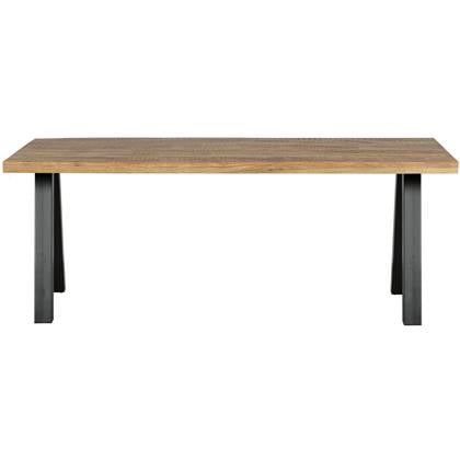 WOOOD Eettafel met Utrecht Poot Tablo - Hout - Naturel - 75x180x90