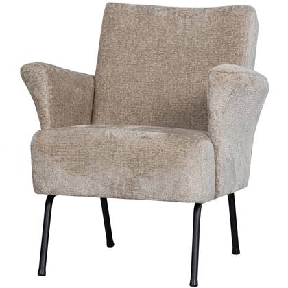 BePureHome Muse Fauteuil Geweven stof Naturel 77x73x70