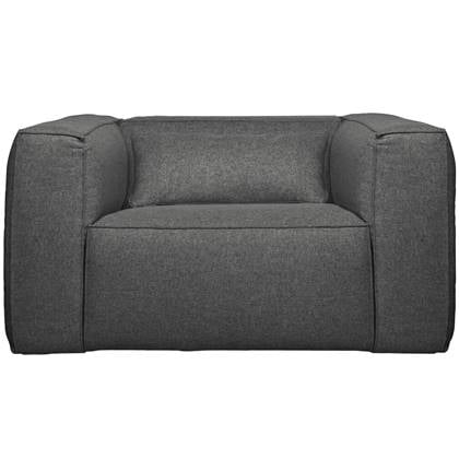 WOOOD Exclusive Bean Fauteuil Incl. Kussen - Stof - Middengrijs