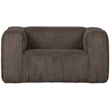 WOOOD Exclusive Bean Fauteuil - Grove Ribstof - Mud - 74x146x98