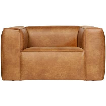 WOOOD Bean Fauteuil - Recycle Leer - Cognac - 74x146x98