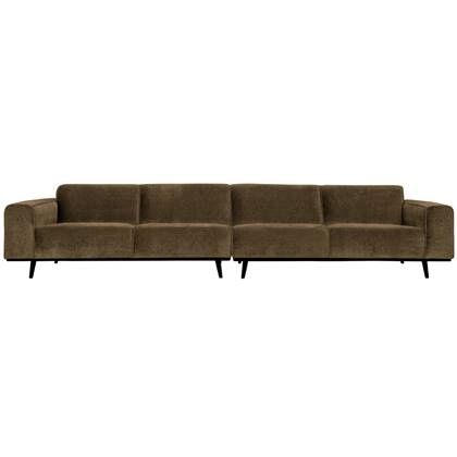 BePureHome Statement XL 4-Zits Bank - Rib - Rock - 77x372x93