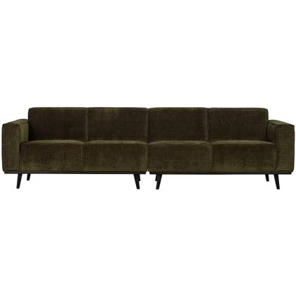 BePureHome Statement 4-Zits Bank - Rib - Groen - 77x280x93