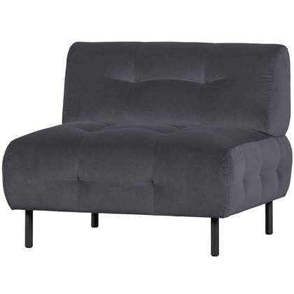 WOOOD Exclusive Lloyd Fauteuil - Velvet - Cloud - 75x90x90