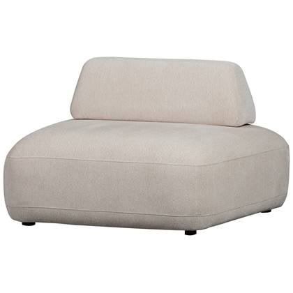 WOOOD Sterck Exclusive Fauteuil - Polyester - Zand - 118x102x41
