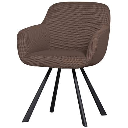 WOOOD Juno Eetkamerstoel - Mesh - Espresso - 79x58x58 Bruin