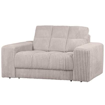 WOOOD Second Date Loveseat - Grove Ribstof - Naturel