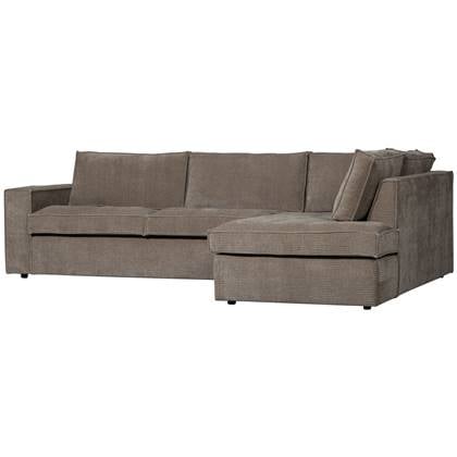 Basiclabel Hajo Hoekbank Rechts - Rib - Taupe - 84x283x197