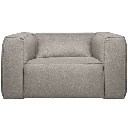 WOOOD Exclusive Bean Fauteuil Incl. Kussen - Stof - Lichtgrijs