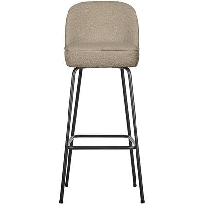 BePureHome Vogue Barkruk H 103 cm - Polyester - Beige