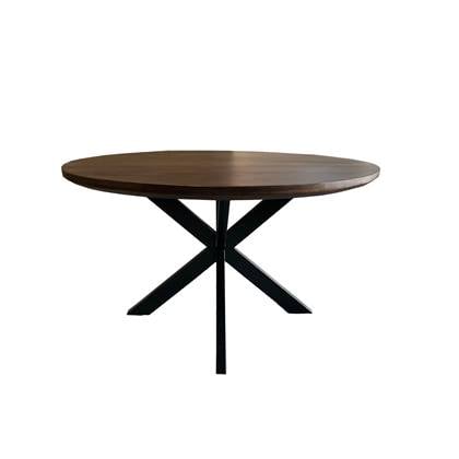 Livingfurn Jesper ronde eettafel - Ø130 cm - hout - bruin