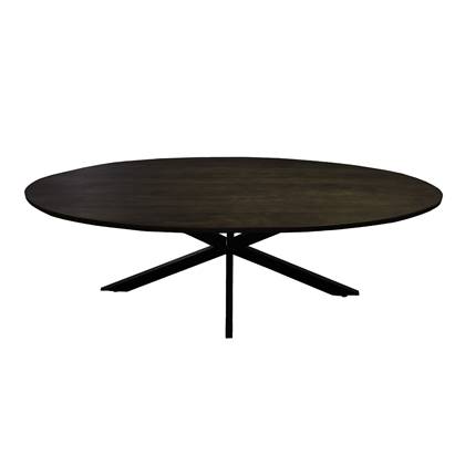 Livingfurn Jesper ovale eettafel - 240 cm - hout - bruin