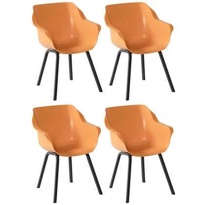 Hartman Sophie Element Tuinstoel - Set van 4 - Indian Orange