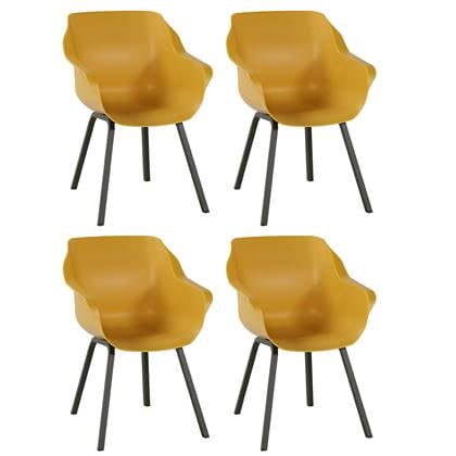 Hartman Sophie Element Tuinstoel - Set van 4 - Curry Yellow