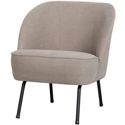 BePureHome Vogue Fauteuil Geweven stof Zand 69x57x70