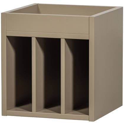 WOOOD Turner Platenkast - Grenen - Mud - 47x44x44